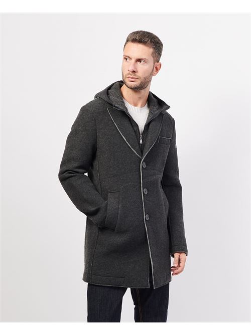 Manteau homme Yes Zee en laine mélangée YES ZEE | O827-QK000835